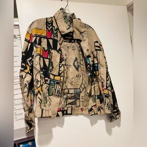 Chico's Multicolor Linen Jacket